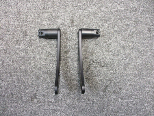 Dyna Riders Foot Brackets Female Clevis Fits Harley Davidson Matte Black