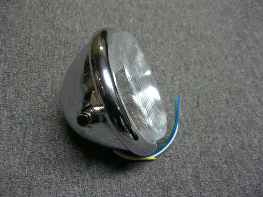 EMGO 5 3/4" Chrome Headlight Assembly with High Beam Indicator - 66-84101