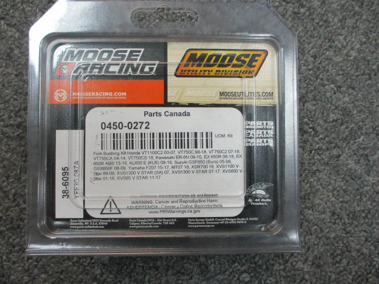 Moose Racing Fork Bushing Kit 0450-0272 Honda, Yamaha, Kawaski, Suzuki Models