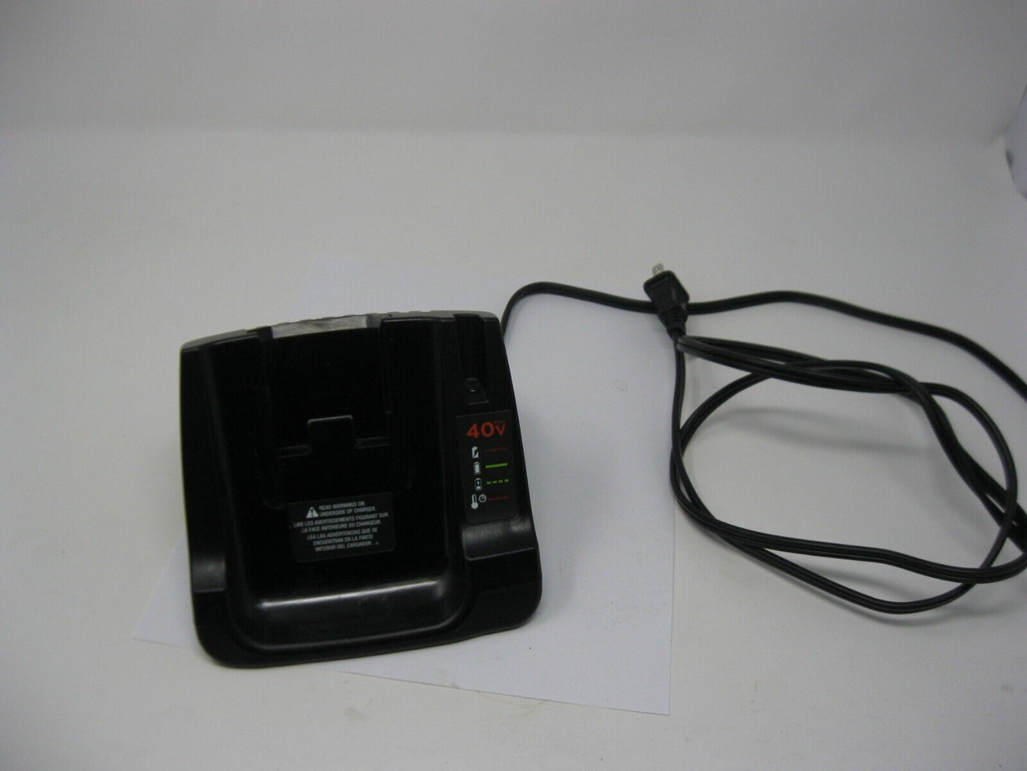 Black and Decker OEM 40V Max Charger UNTESTED