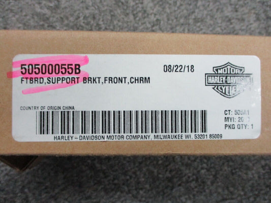 Harley-Davidson OEM FLTR/FLHX CVO Front Chrome Floor Board Bracket 50500055B