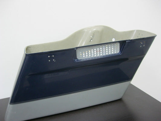 Aftermarket Right Saddlebag Blue and Silver JKY 15