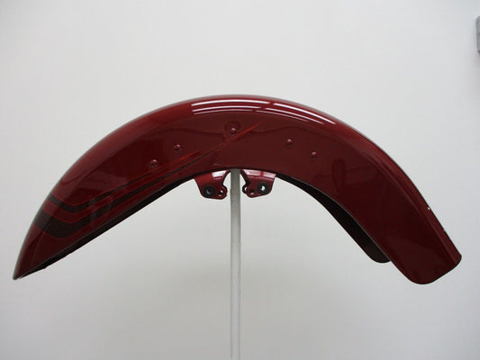 Harley Davidson OEM CVO Touring Front Fender, 2014 - Later, Red w/logo inlay