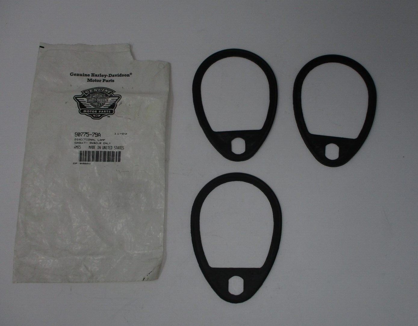 Harley-Davidson Directional Lamp Gasket 3 PCS 90775-79A