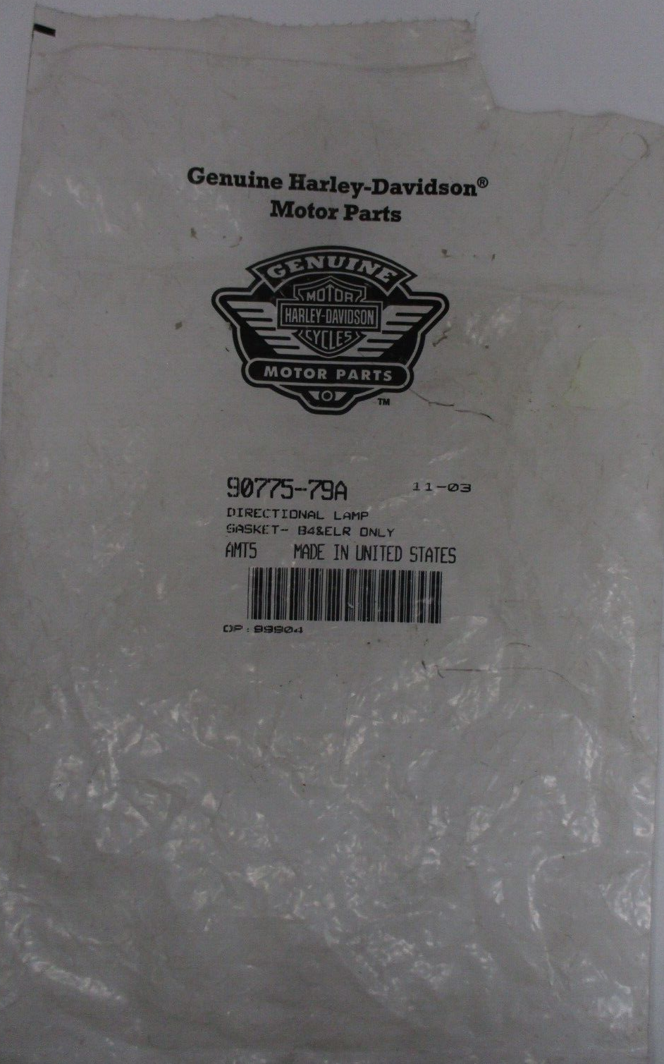 Harley-Davidson Directional Lamp Gasket 3 PCS 90775-79A