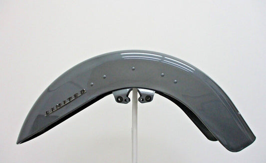 Harley Davidson OEM Front Fender, 2014 - Later, Metallic Gray, Limited Badging