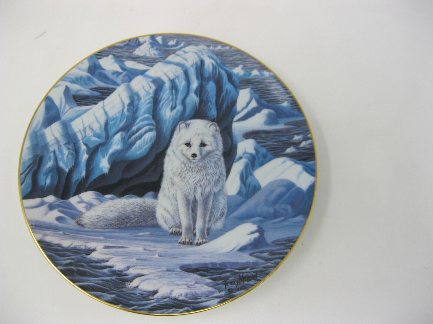 Terry McLean Collector Plate "Winter Vigil" Signed, Limited Edition