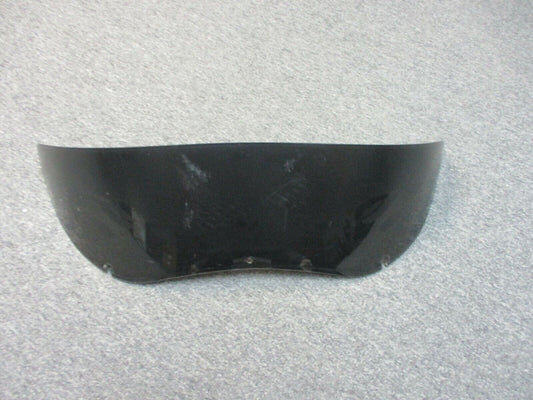 Aftermarket FLTR 6" Solid Black Windshield with 3 Skulls 13 and Earlier Harley