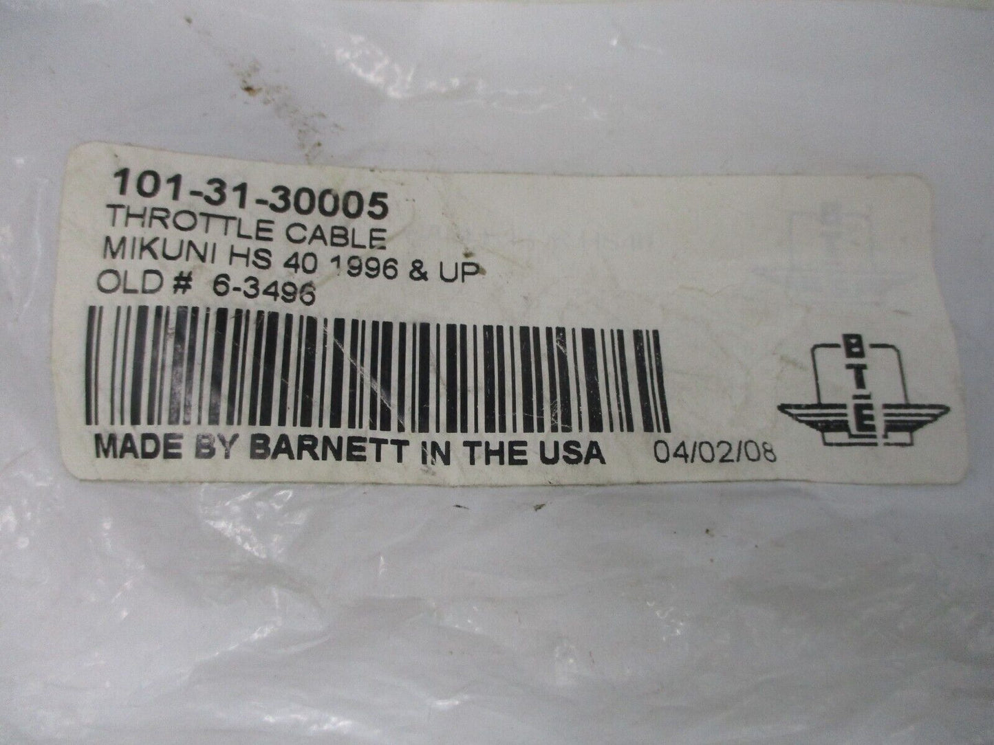 Barnett Throttle Cable 101-31-30005