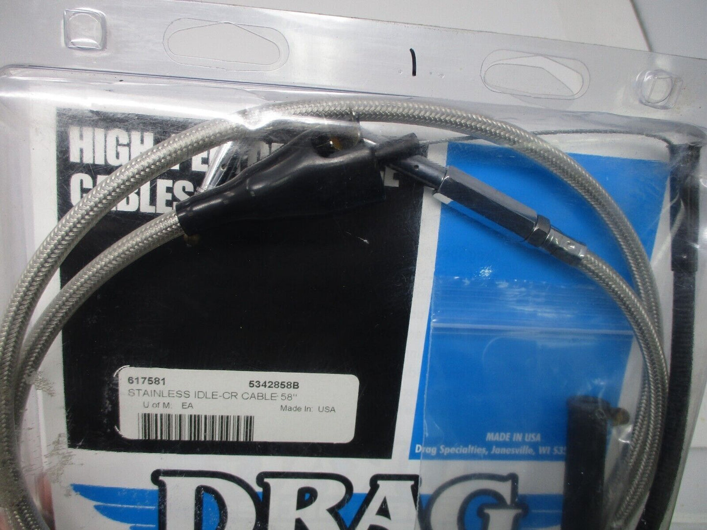 Drag Specialties S/STEEL CRUISE CABLE 58'' 617581