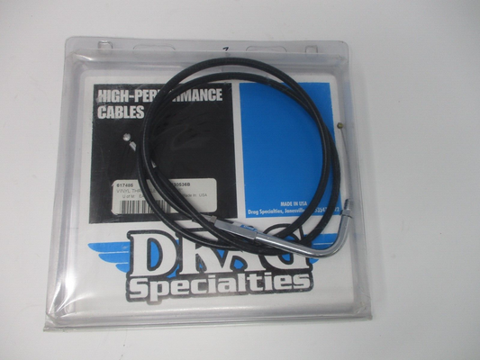 Drag Specialties Black Throttle Cable  36'' 617485