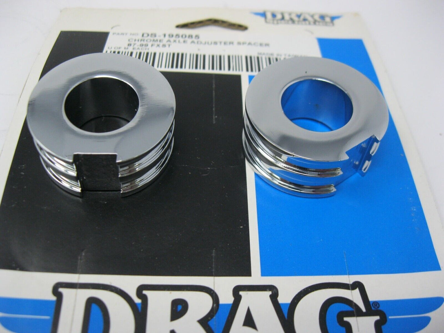 Drag Specialties 87-99 FXST Chrome Axle Adjuster Spacer Set DS-195085