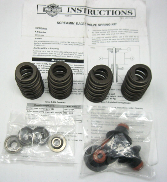 Harley-Davidson Screamin' Eagle Valve Spring Kit (Missing Keepers) 18013-03A