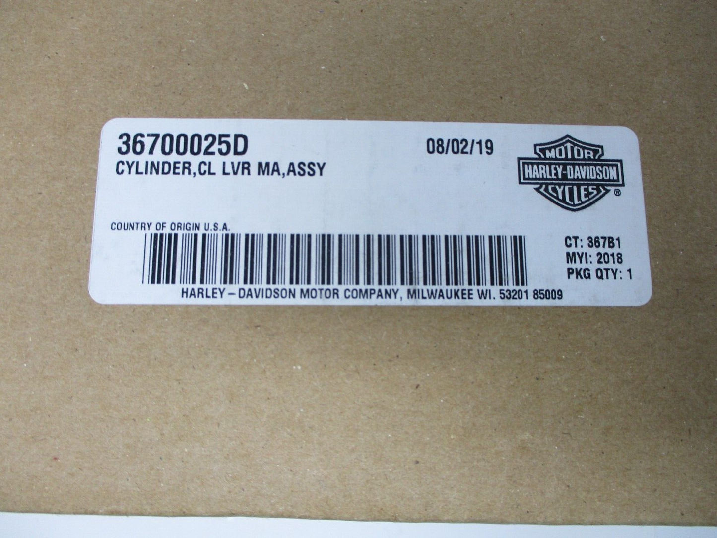Harley-Davidson Clutch Lever Master Cylinder 36700025D