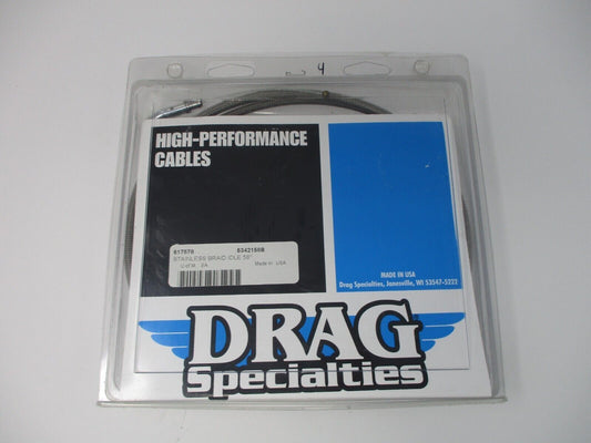 Drag Specialties STAINLESS STEEL IDLE CABLE 617578