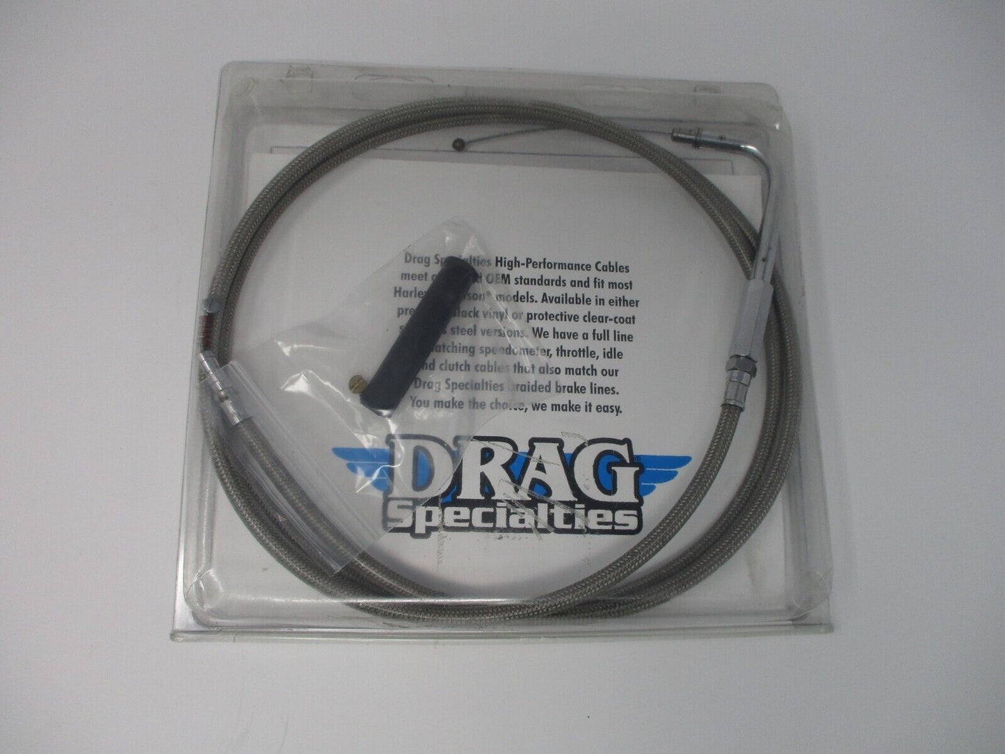 Drag Specialties STAINLESS STEEL IDLE CABLE 617578