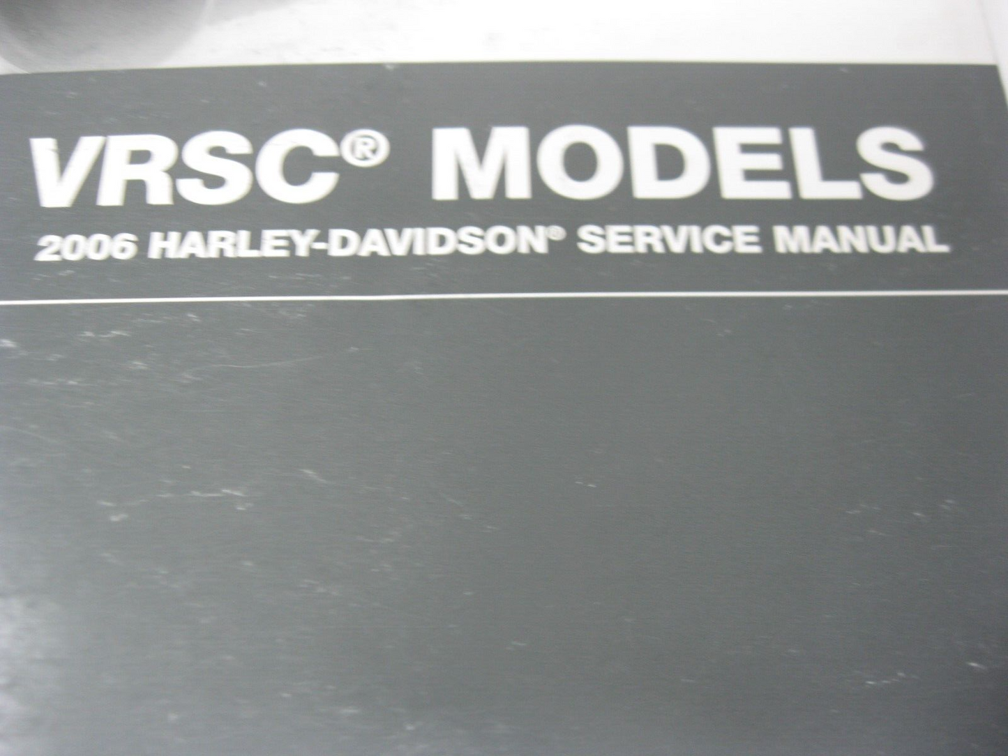 Harley-Davidson VRSC Models 2006 Service Manual 99501-06A