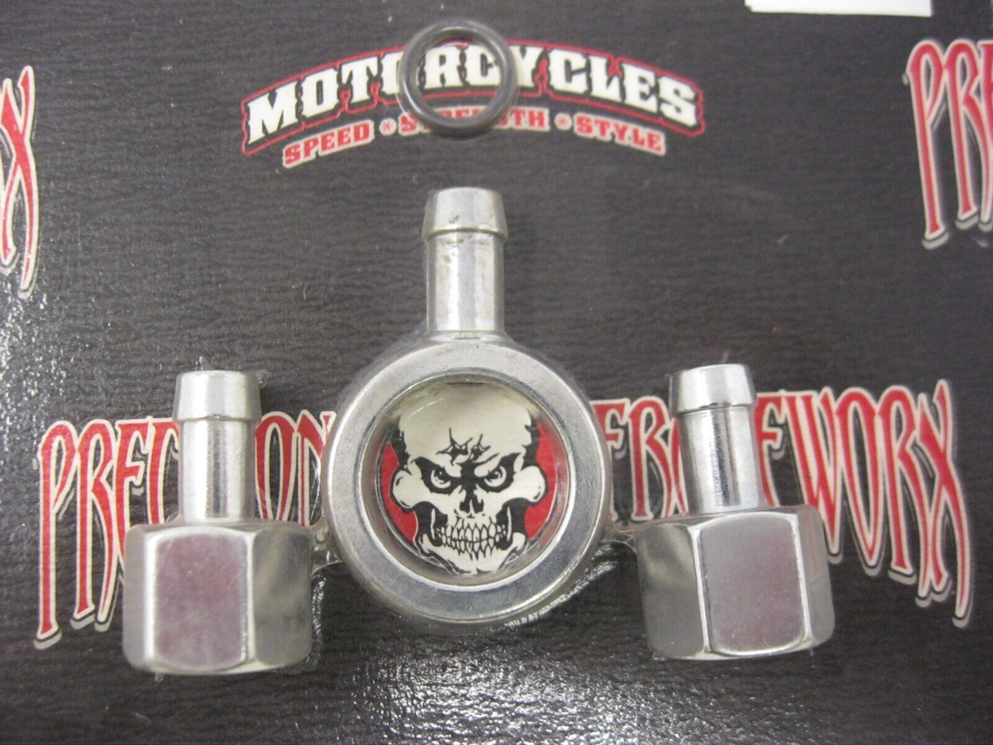 V-Twin Chrome Gas Tank Fittings 7807-3