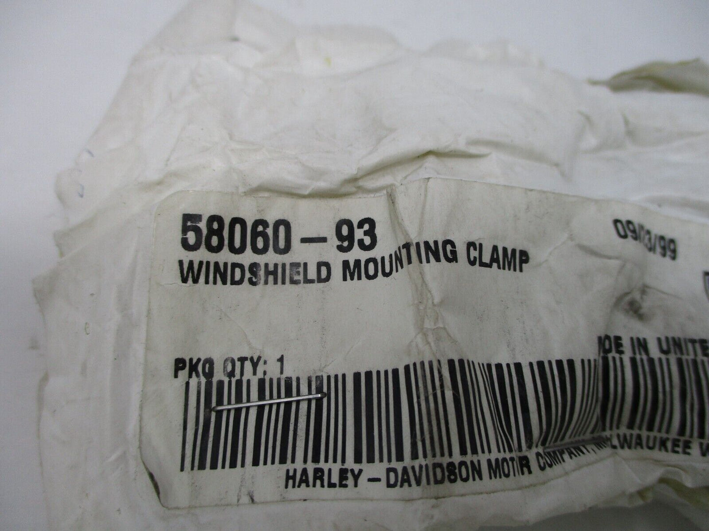 Harley-Davidson Windshield Mounting Clamp 58060-93
