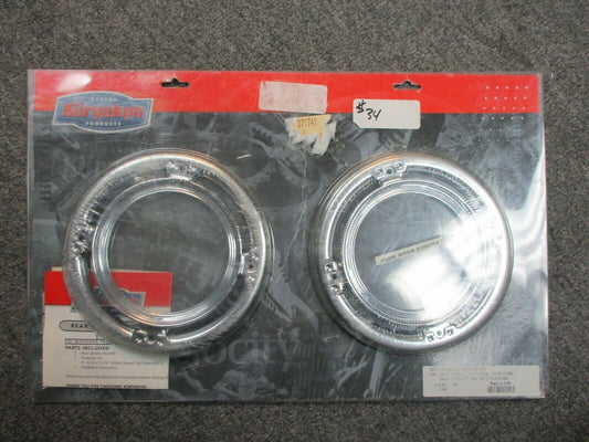 Kuryakyn 3792 Rear Speaker Trim Rings Accents for Harley Davidson FLHT