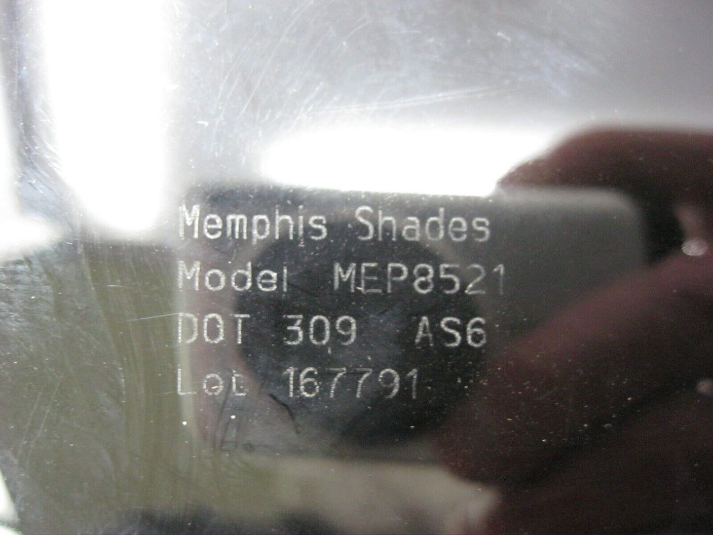 9" Gradient Black Memphis Shades Batwing Windshield MEP8521