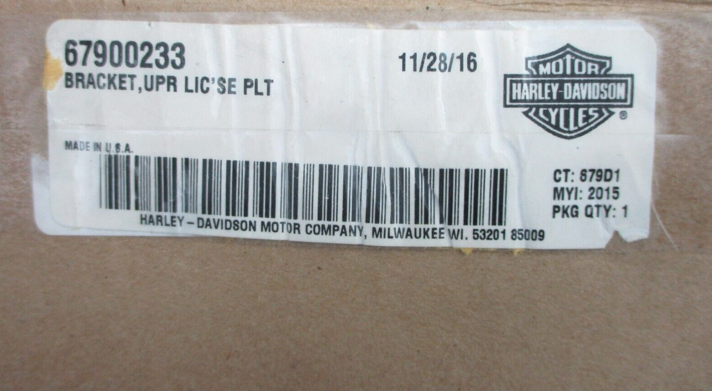 Harley-Davidson Upper  License Plate  Bracket 67900233