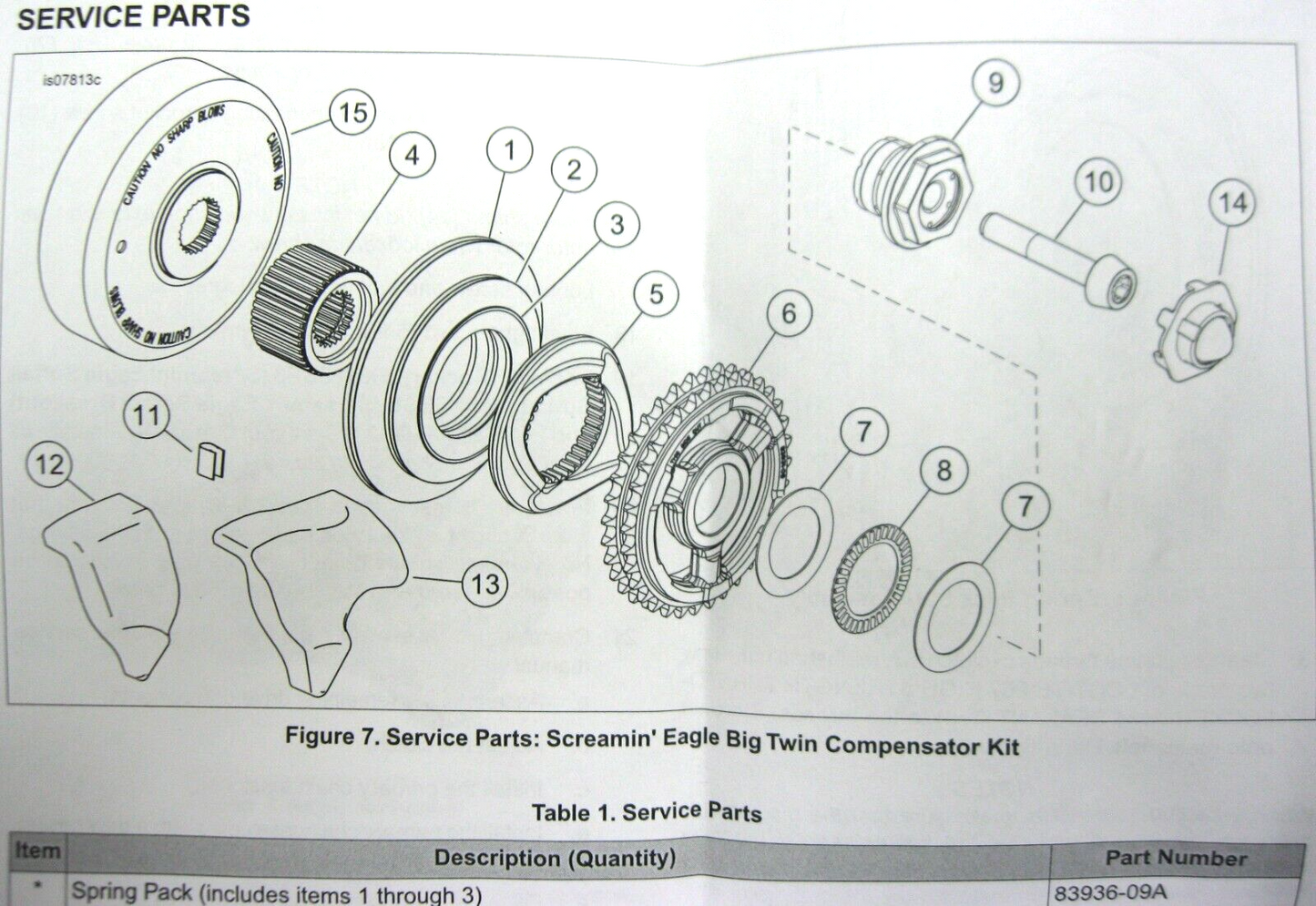 Harley-Davidson OEM 15-17 Breakout Compensator Assy, Wide 36500078A