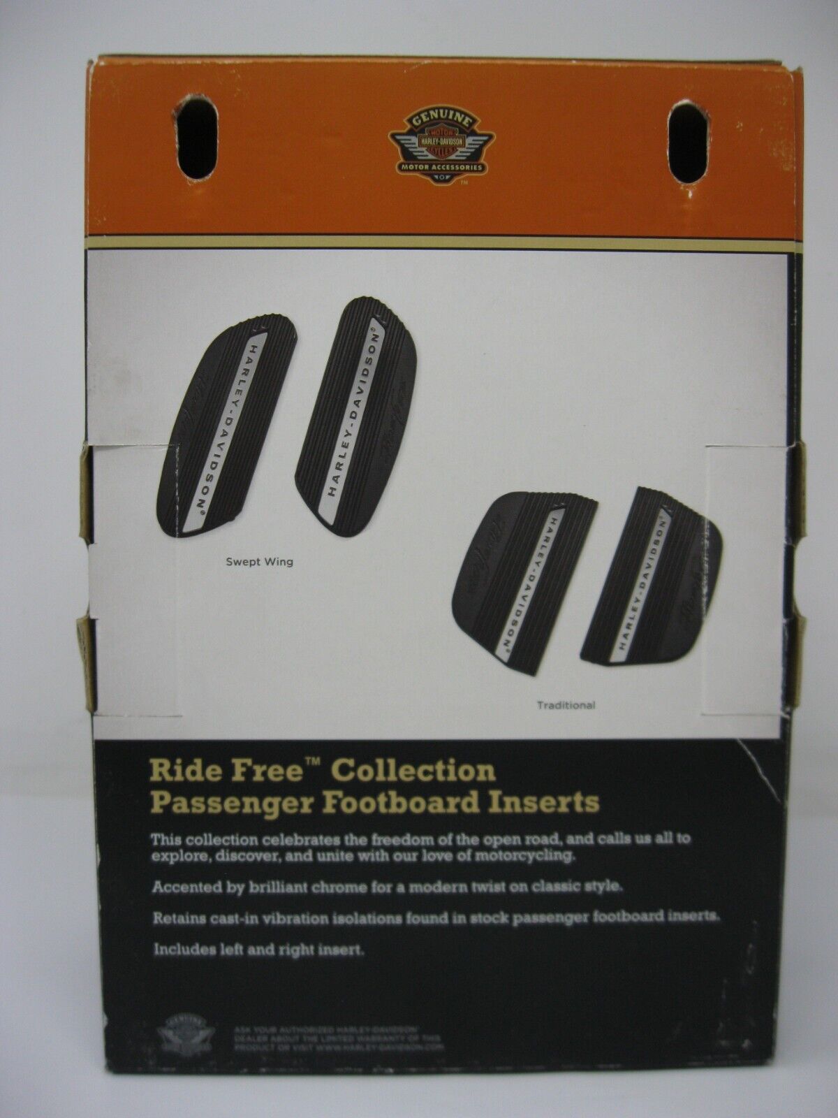 Harley-Davidson Ride Free Rider Footboard Inserts (PAIR)  50501403