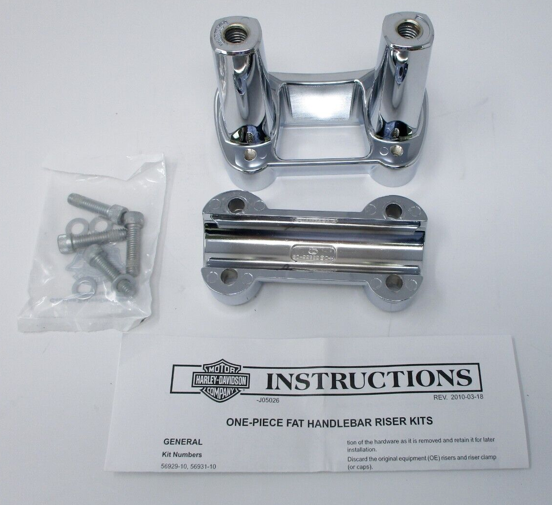 Harley-Davidson Chrome Fat Riser Kit 56929-10 – Precision Frameworx