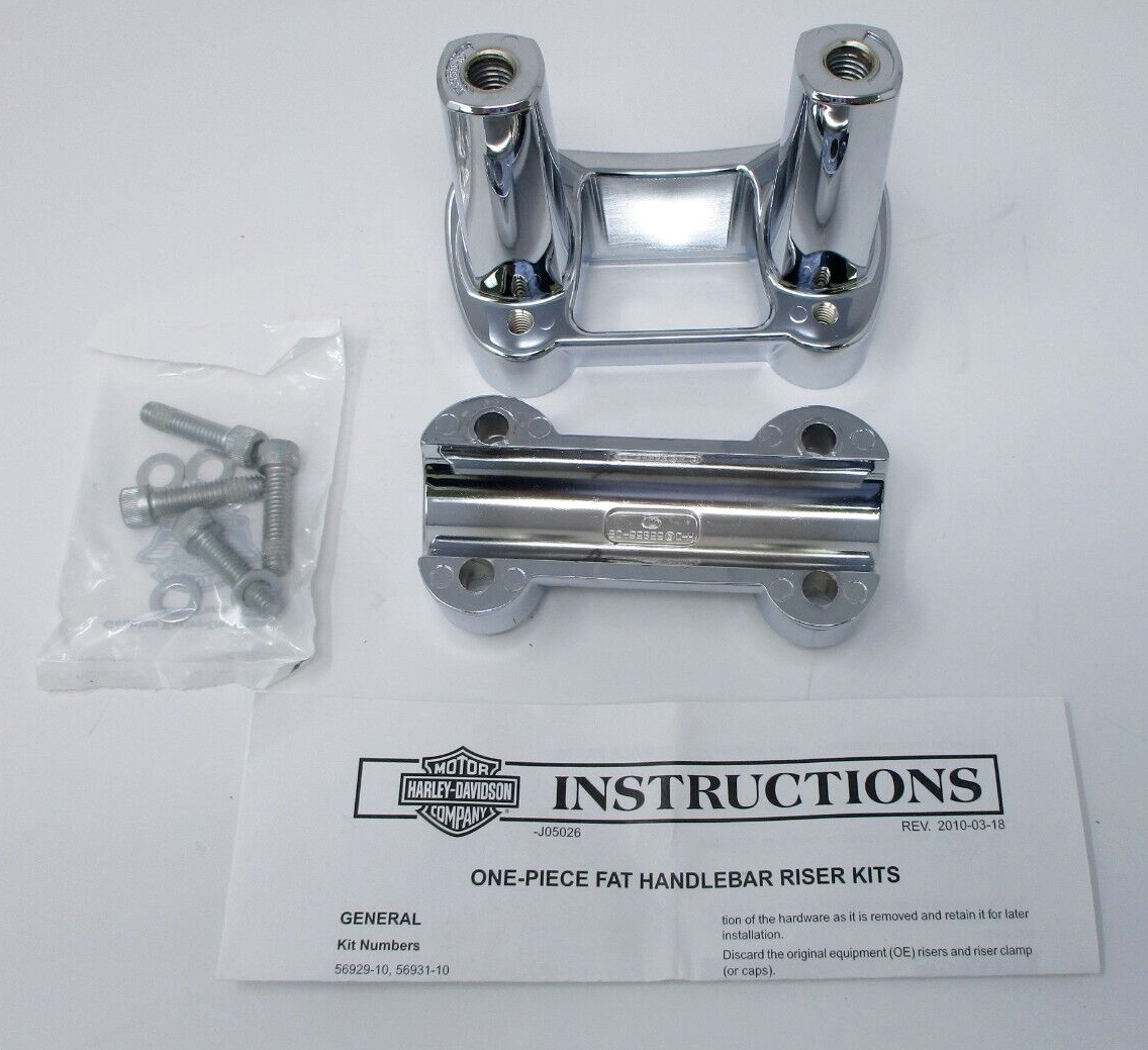 Harley-Davidson Chrome Fat Riser Kit 56929-10