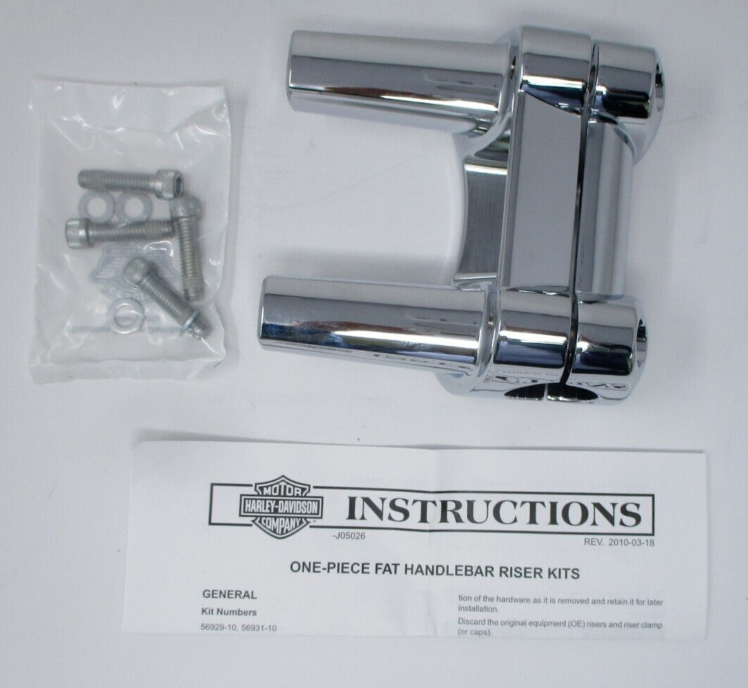 Harley-Davidson Chrome Fat Riser Kit 56929-10