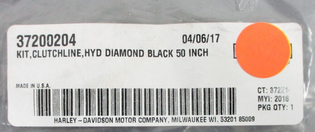 Harley-Davidson Hydraulic  Clutch Line Diamond Black  37200204