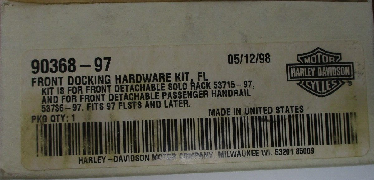 Harley Davidson Front Docking  Hardware Kit 90368-97