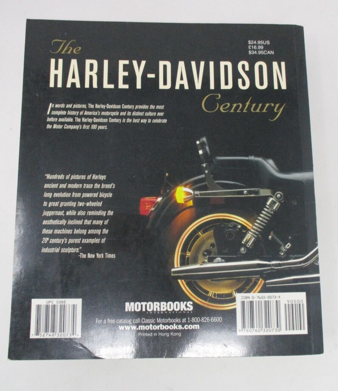 HARLEY DAVIDSON CENTURY ISBN 0-7603-2073-X