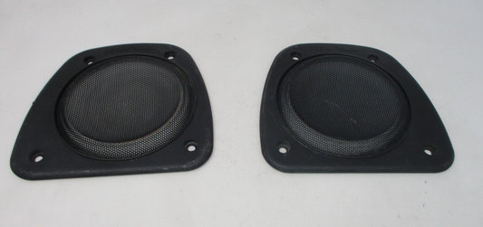 Harley Davidson Compatible Pair of  Round Speaker Cover Grille 4 Hole