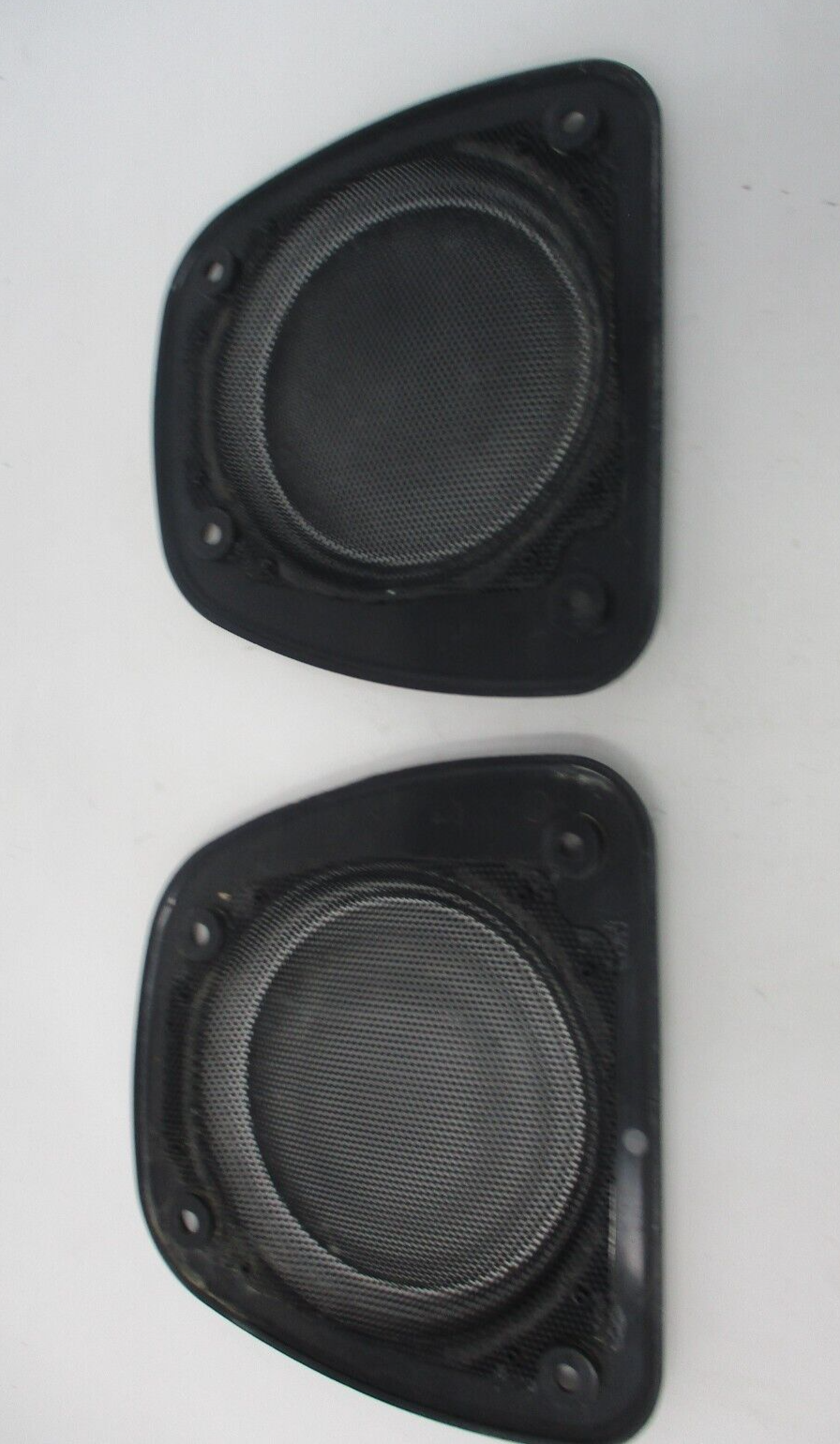 Harley Davidson Compatible Pair of  Round Speaker Cover Grille 4 Hole