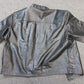 Leather Jacket Half Sleeve for Harley Riders Large New Zippered Front