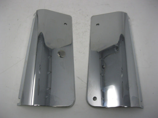 Harley-Davidson OEM 91-17 Chrome Softail Fork Tube Clamp Covers 67821-87