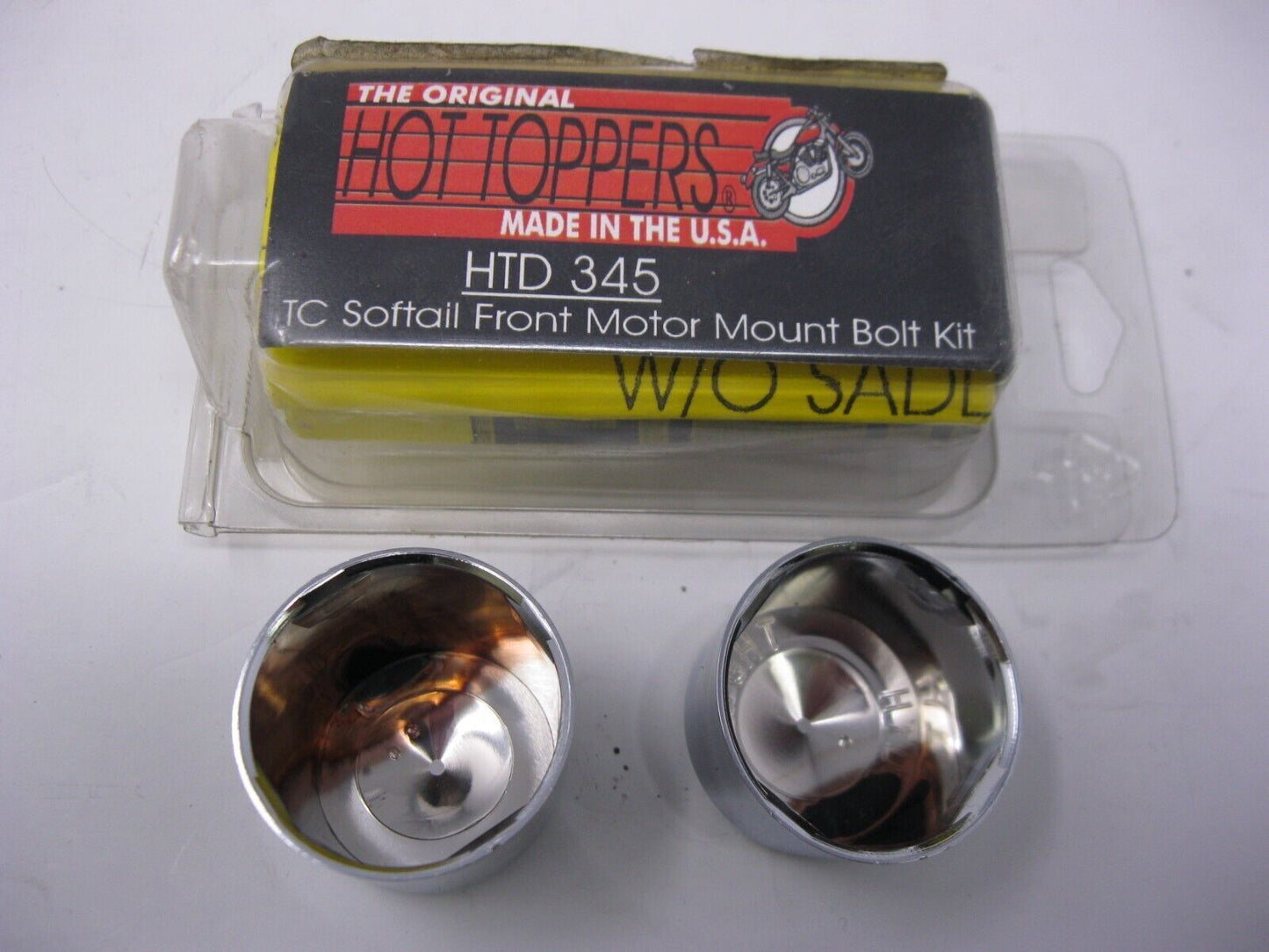 Hot Toppers Twin Cam Softail Front Mount Bolt Cover Kit HTD345