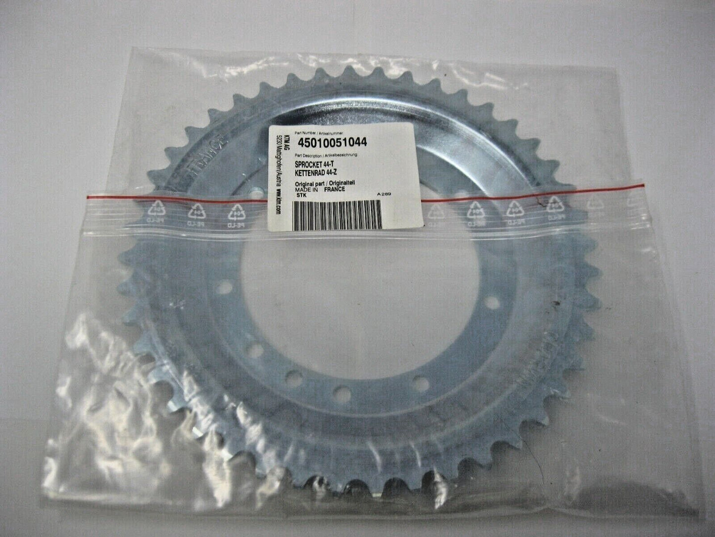 KTM OEM 44 Tooth Sprocket 45010051044